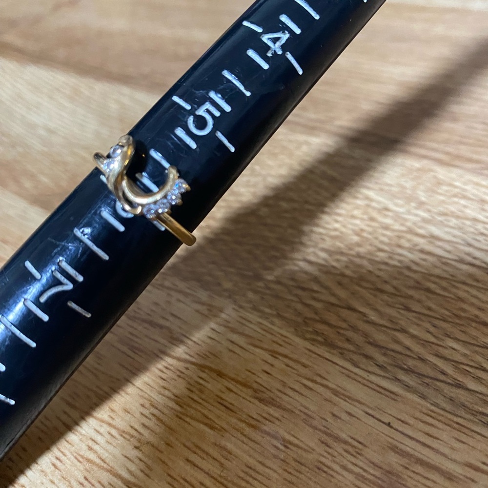 14k Gold & Diamond Ring Guard